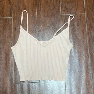 Light pink crop tank top